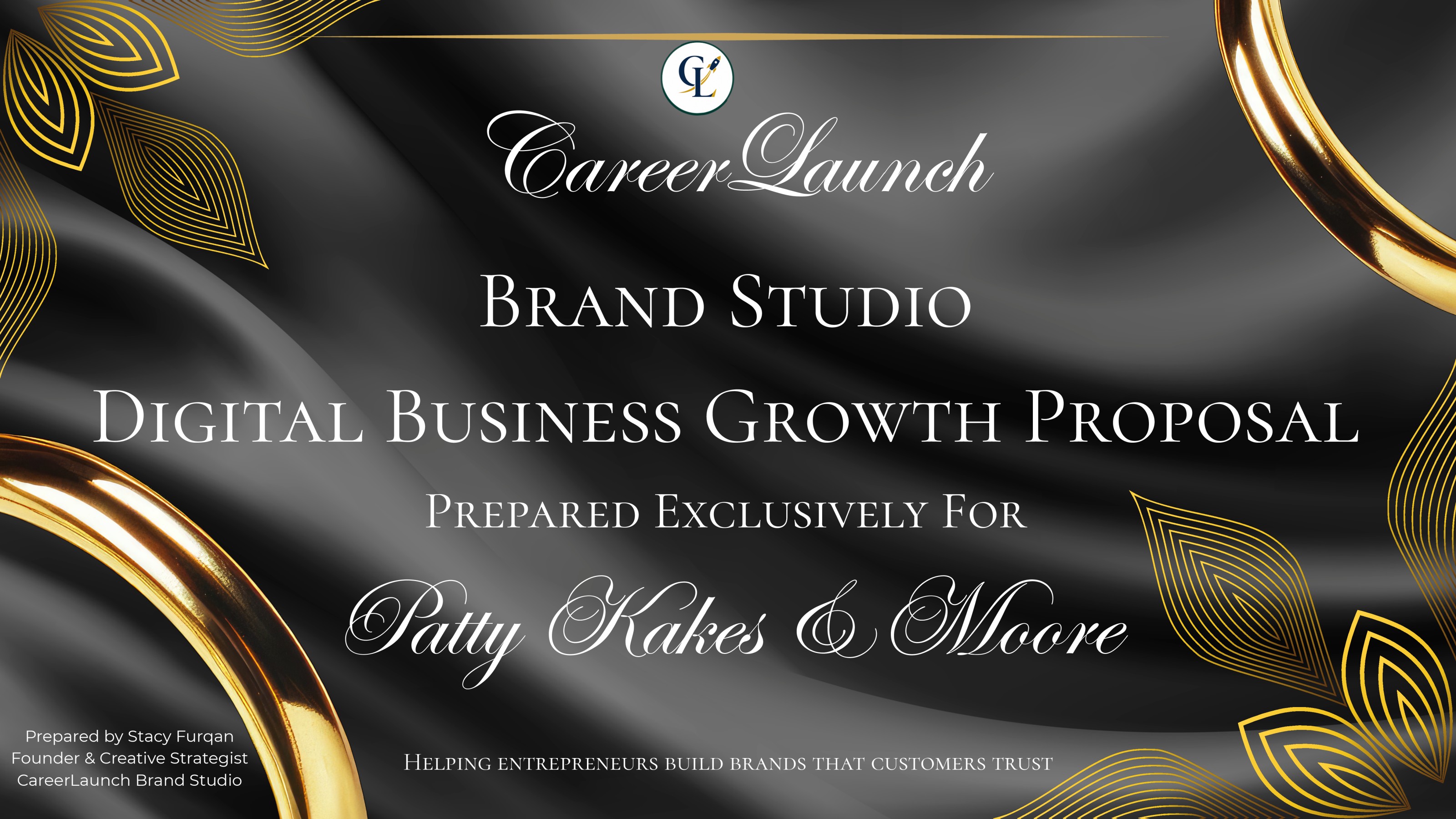 Patty Kakes & Moore Luxury Brand Proposal — cover page
